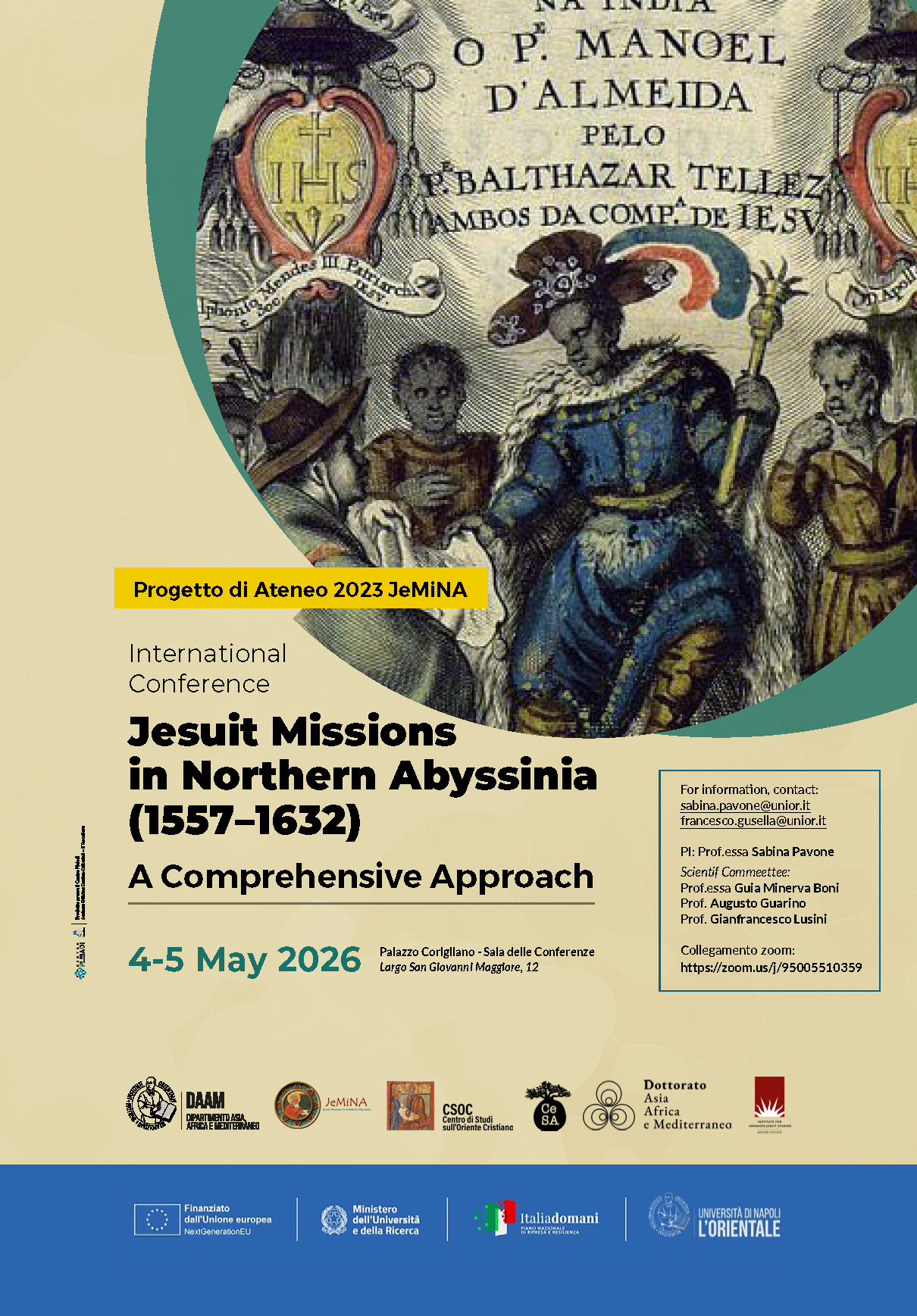 Flyer International conference Jemina (Naples 2026)