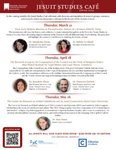Jesuit Studies Cafè Flyer Spring 2024