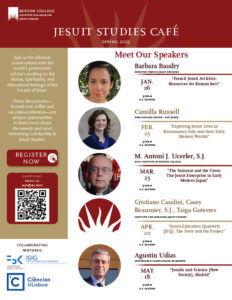Jesuit Studies Cafè Flyer Spring 2023